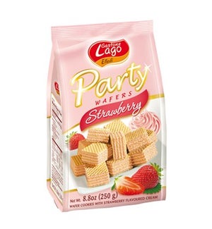 Lago Party Wafers Bags -  STRAWBERRY 250 g * 10